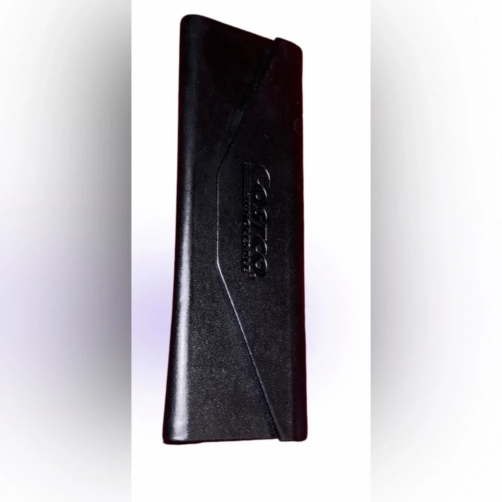 Costco black Vegan leather glasses  case